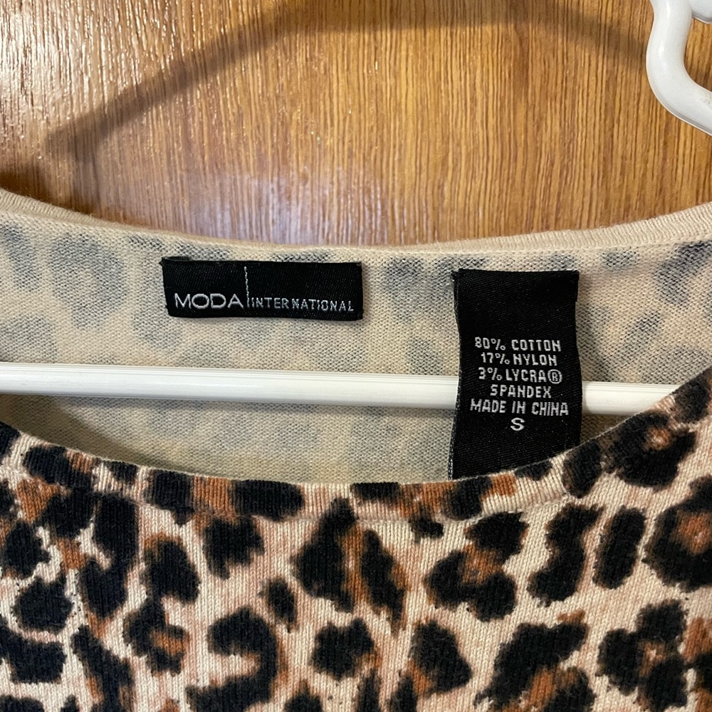 Moda Leopard Print Dress - Picture 2 of 3